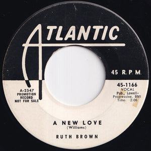 Ruth Brown - A New Love / Look Me Up (7 inch Record / Used)