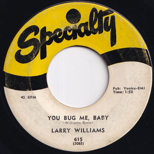 Larry Williams - Bony Moronie / You Bug Me, Baby (7 inch Record / Used)