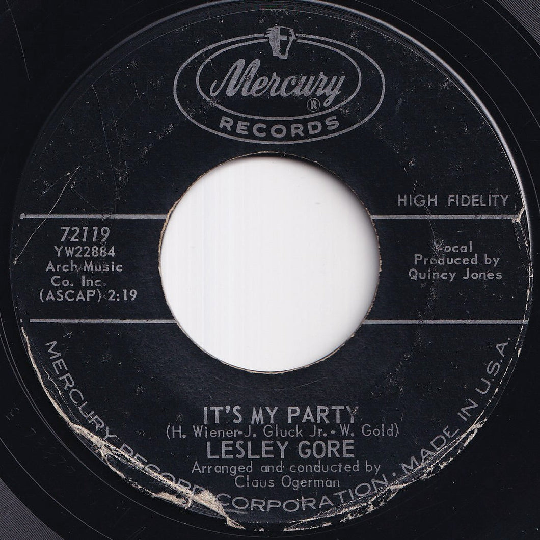 Lesley Gore - It's My Party / Danny (7 inch Record / Used)