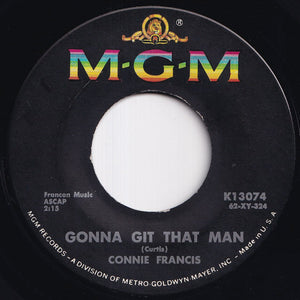 Connie Francis - Second Hand Love / Gonna Git That Man (7 inch Record / Used)