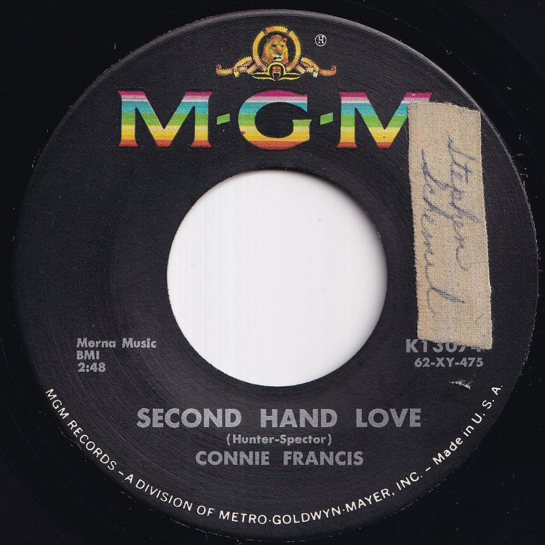 Connie Francis - Second Hand Love / Gonna Git That Man (7 inch Record / Used)
