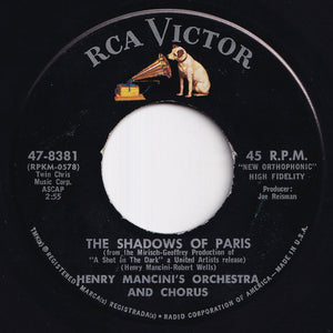 Henry Mancini - A Shot In The Dark / The Shadows Of Paris (7 inch Record / Used)