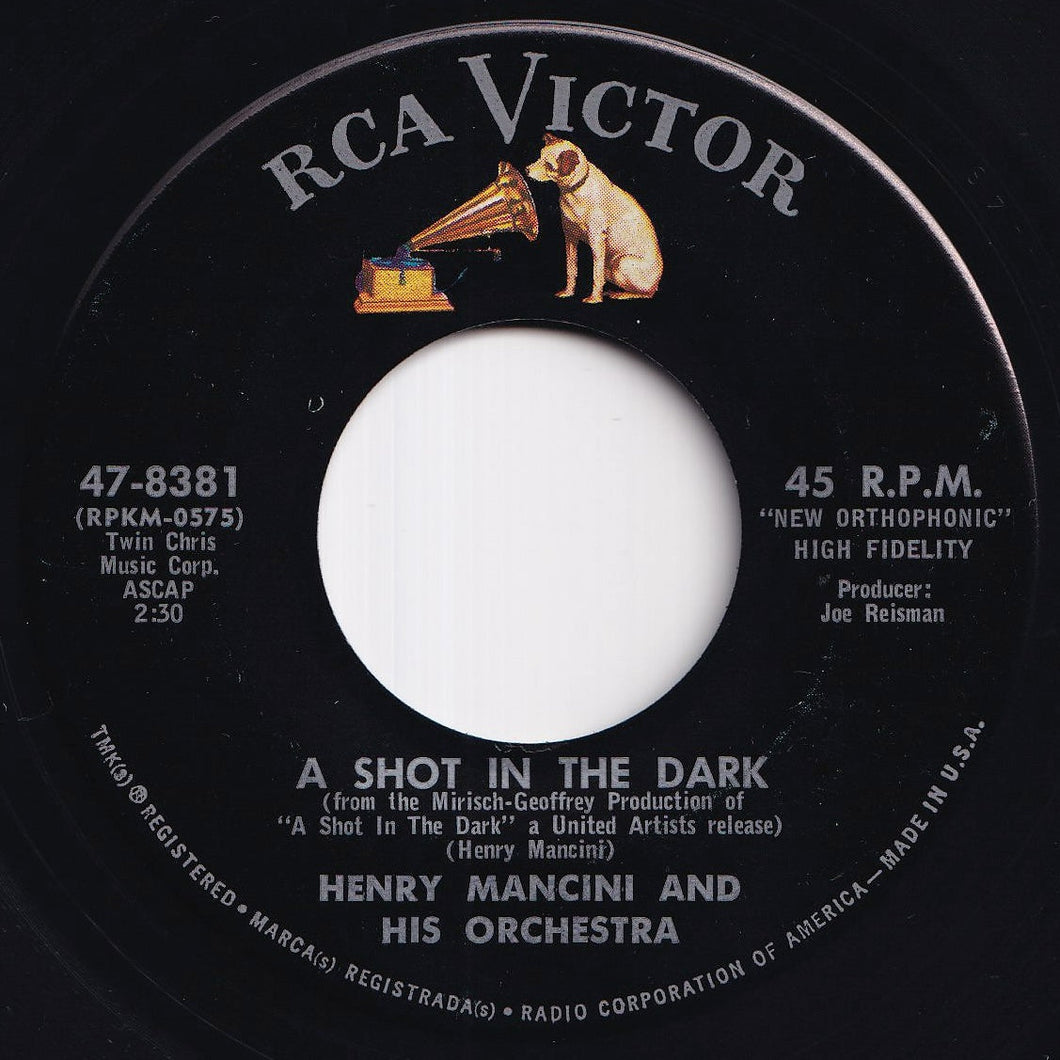 Henry Mancini - A Shot In The Dark / The Shadows Of Paris (7 inch Record / Used)