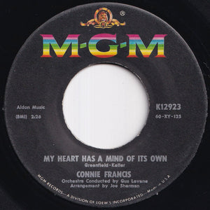 Connie Francis - My Heart Has A Mind Of Its Own / Malaguena (7 inch Record / Used)