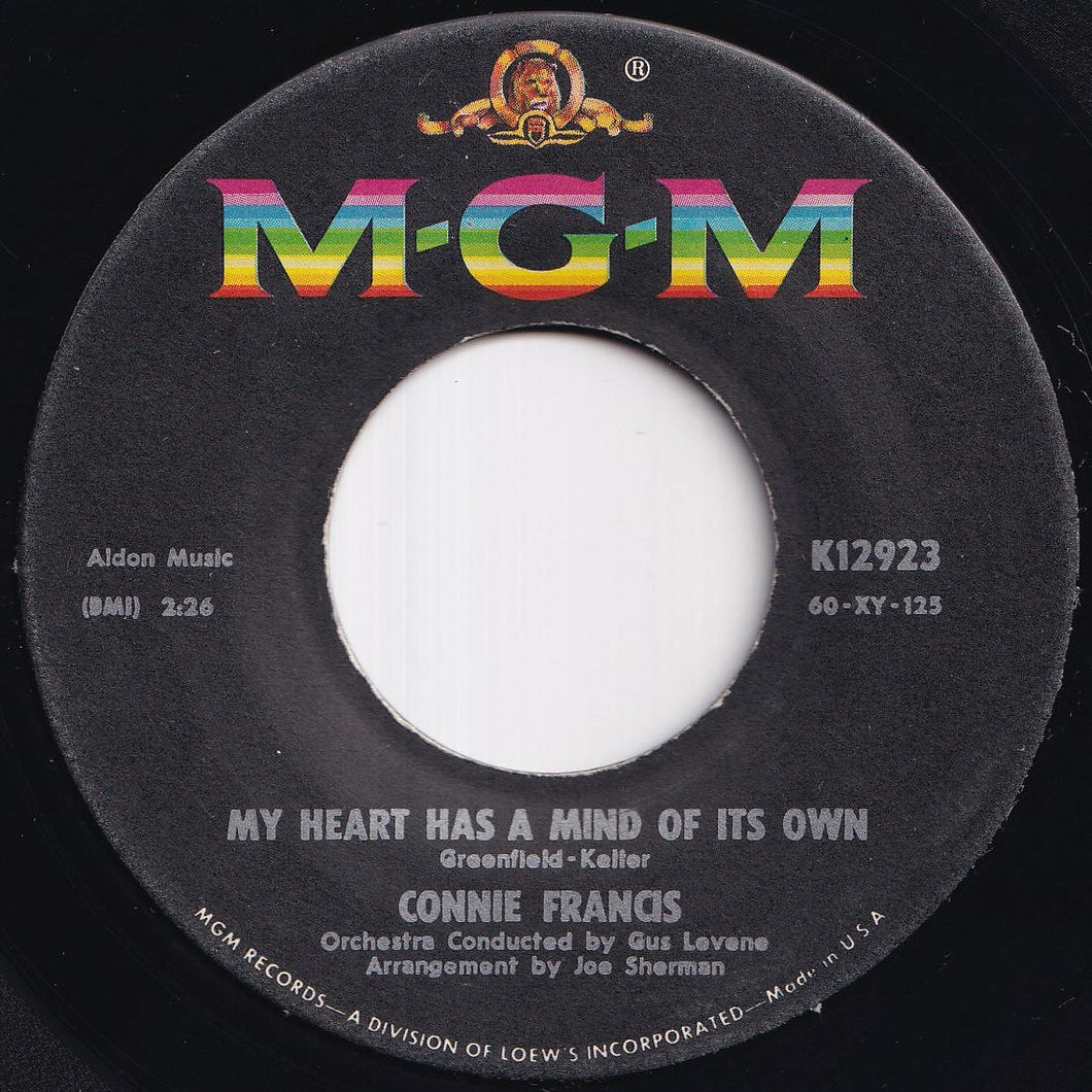 Connie Francis - My Heart Has A Mind Of Its Own / Malaguena (7 inch Record / Used)
