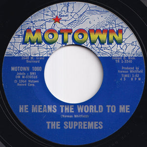 Supremes - Where Did Our Love Go / He Means The World To Me (7 inch Record / Used)