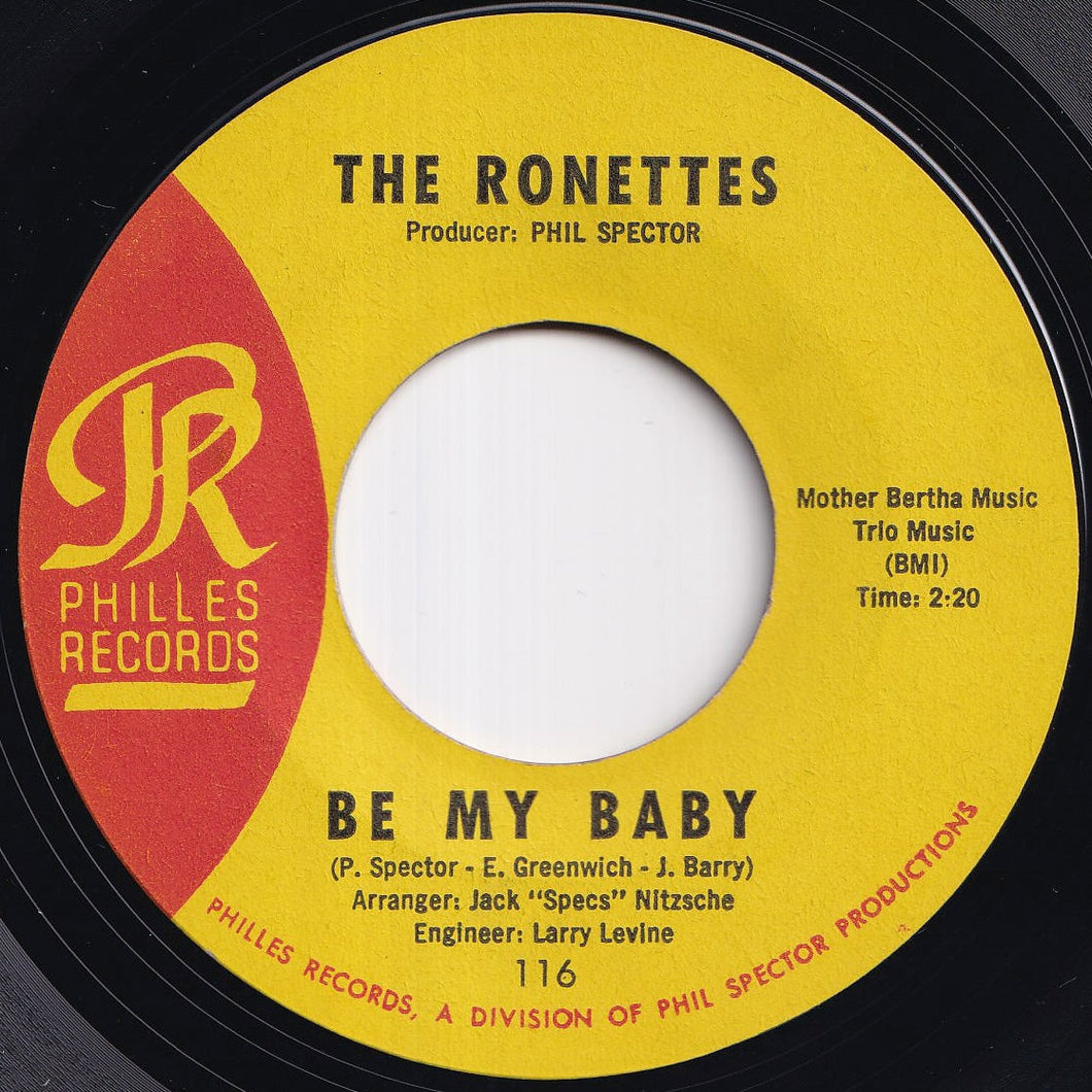 Ronettes - Be My Baby / Tedesco And Pitman (7 inch Record / Used)