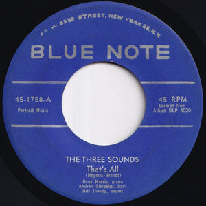 Three Sounds - That's All / St. Thomas (7 inch Record / Used)