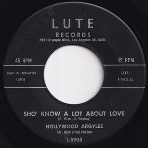 Hollywood Argyles - Alley-Oop / Sho' Know A Lot About Love (7 inch Record / Used)