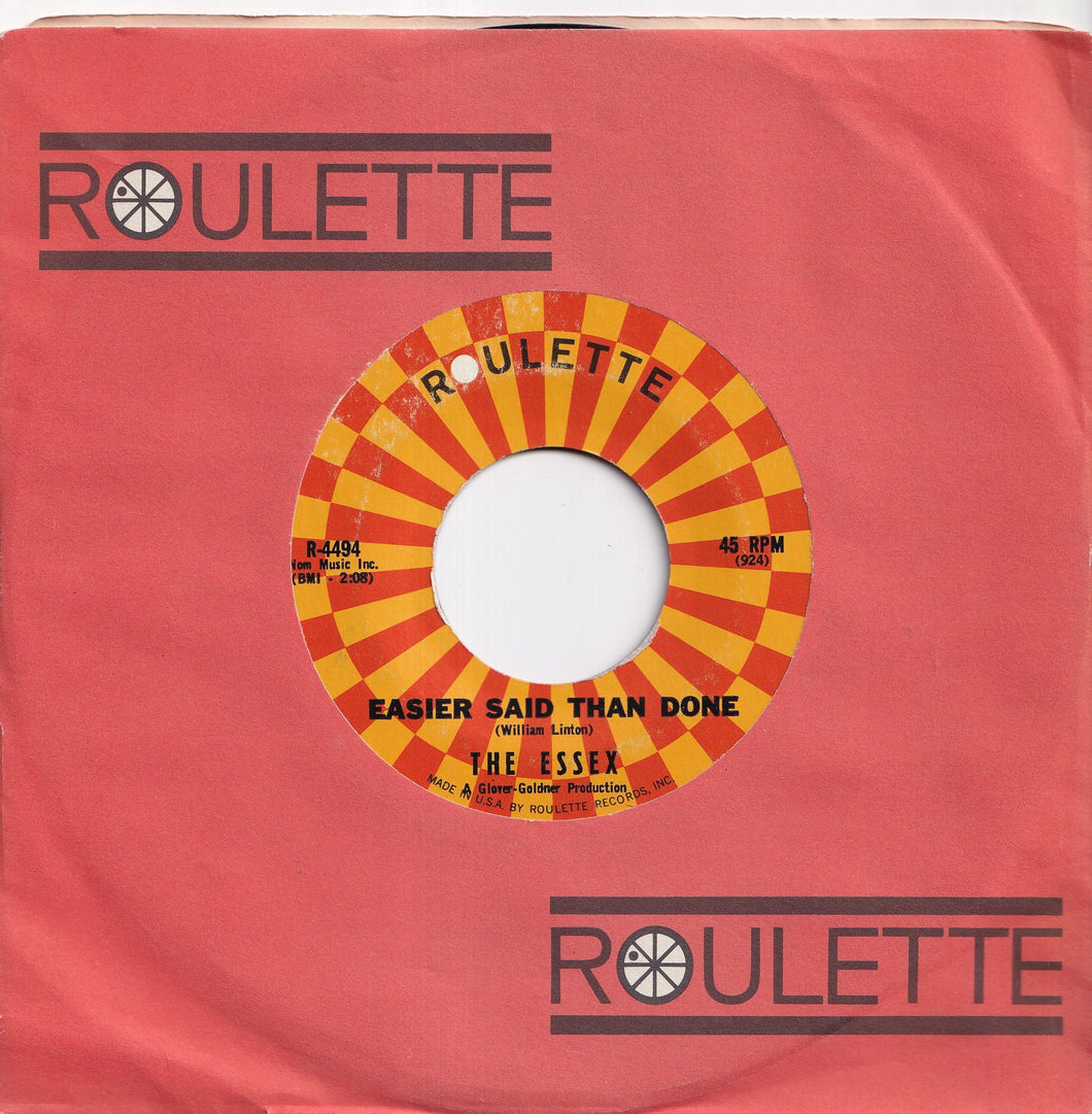 Essex - Easier Said Than Done / Are You Going My Way (7 inch Record / Used)