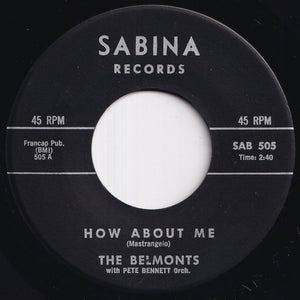 Belmonts - How About Me / Come On Little Angel (7 inch Record / Used)
