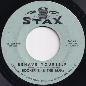 Booker T. & The M.G.s - Green Onions / Behave Yourself (7 inch Record / Used)