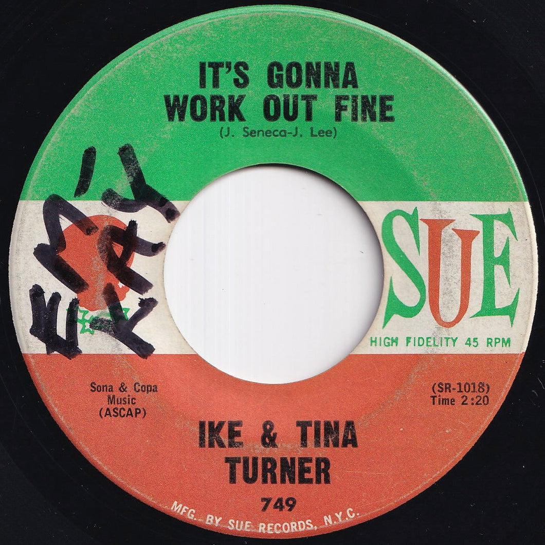 Ike & Tina Turner - It's Gonna Work Out Fine / Won't You Forgive Me (7 inch Record / Used)