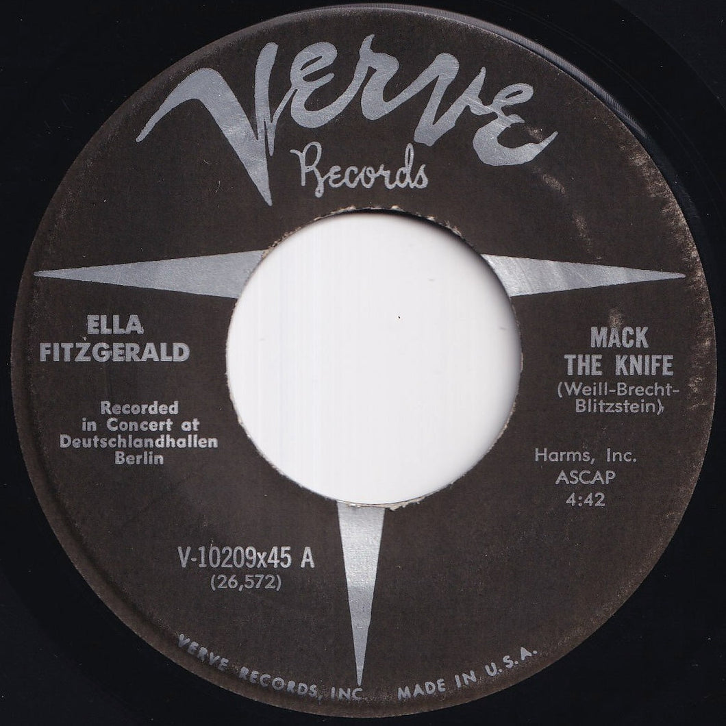 Ella Fitzgerald - Mack The Knife / Too Darn Hot (7 inch Record / Used)