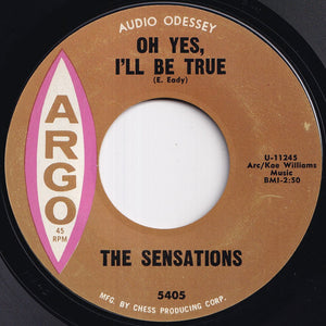 Sensations - Let Me In / Oh Yes, I'll Be True (7 inch Record / Used)