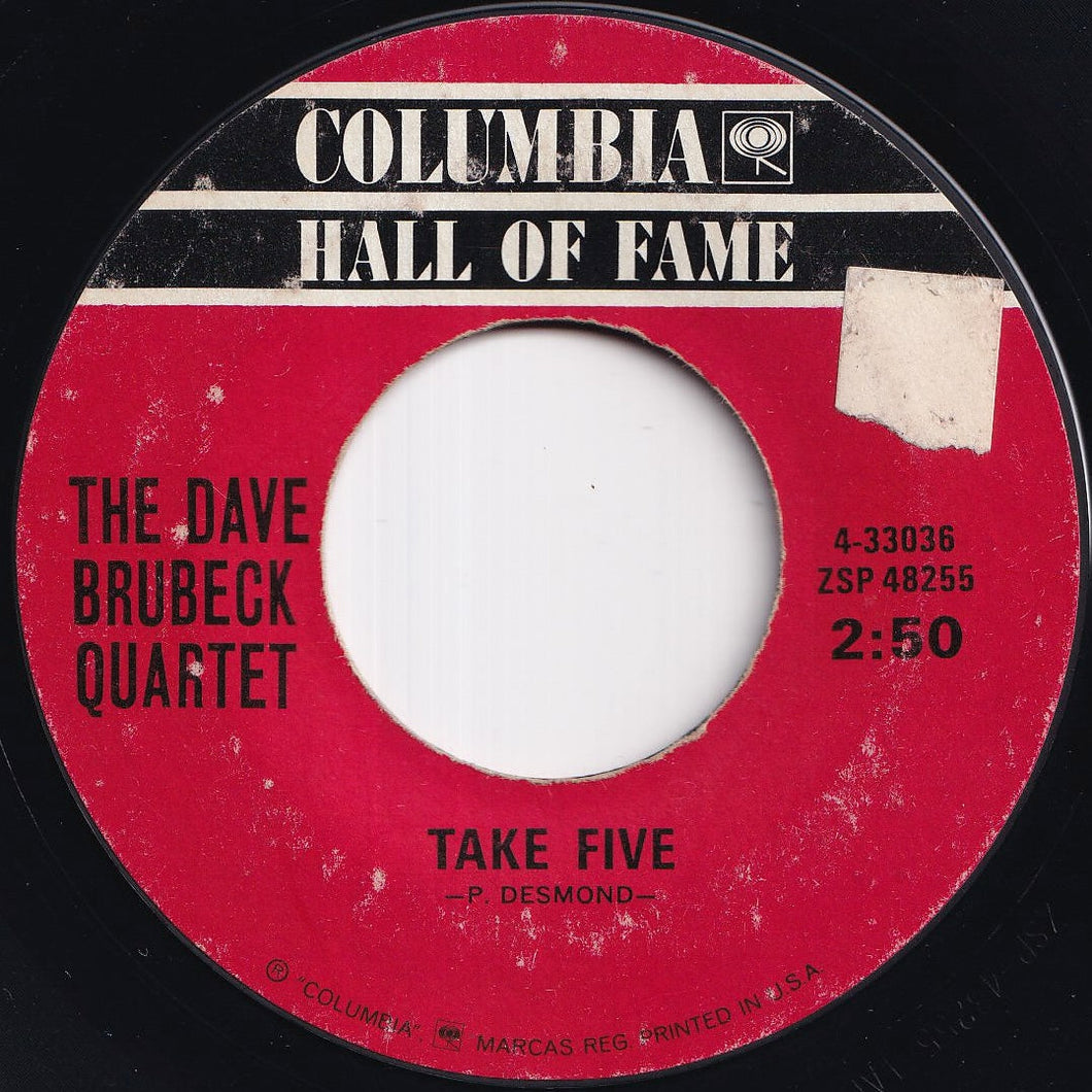 Dave Brubeck Quartet - Take Five / Blue Rondo A La Turk (7 inch Record / Used)