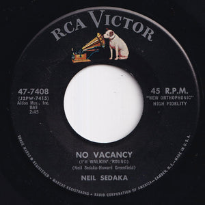 Neil Sedaka - The Diary / No Vacancy (I'm Walkin' 'Round) (7 inch Record / Used)