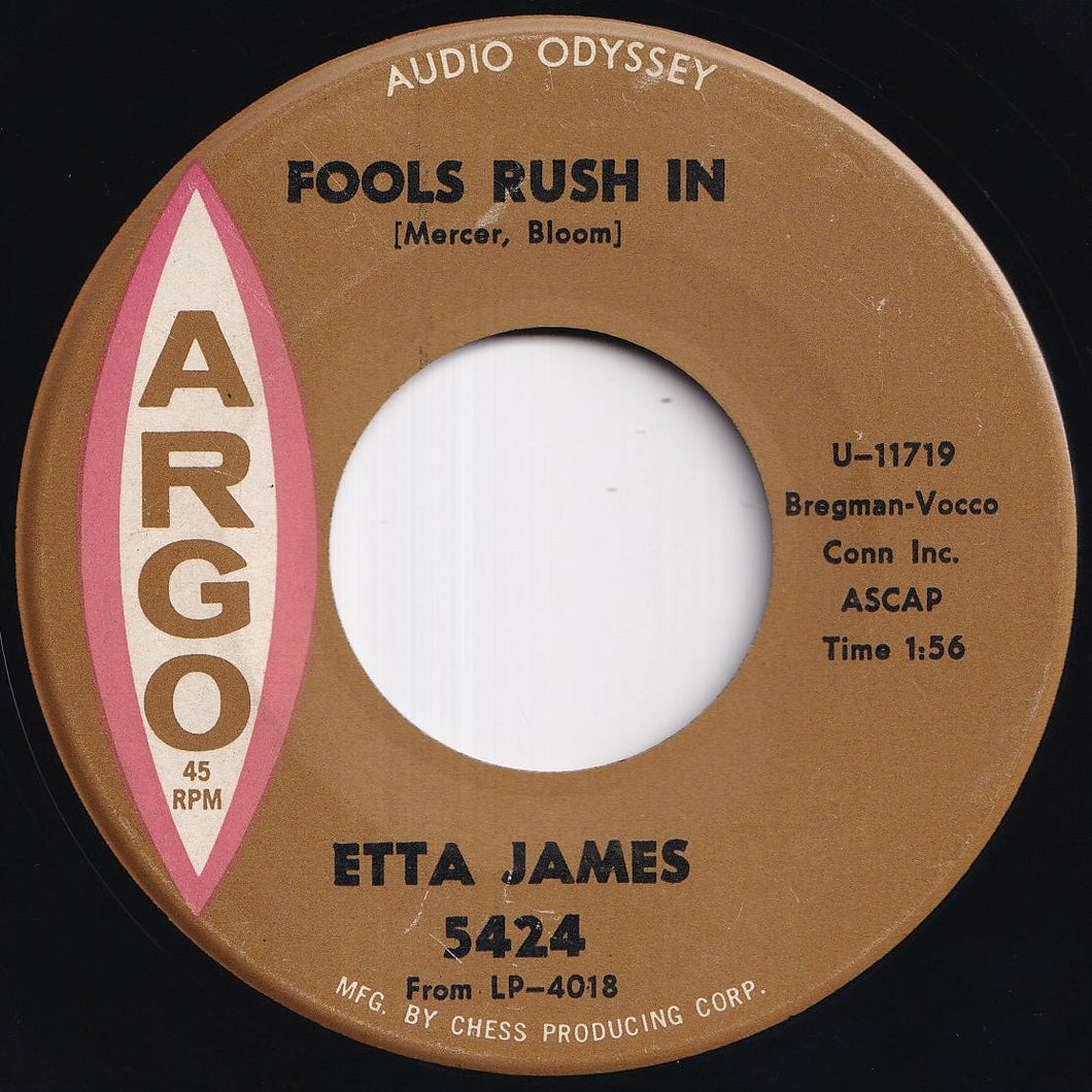 Etta James - Fools Rush In / Next Door To The Blues (7 inch Record / Used)