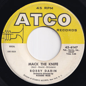 Bobby Darin - Mack The Knife / Was There A Call For Me (7 inch Record / Used)