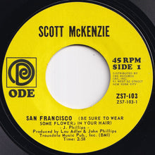 画像をギャラリービューアに読み込む, Scott McKenzie - San Francisco (Be Sure To Wear Flowers In Your Hair) / What&#39;s The Difference (7 inch Record / Used)
