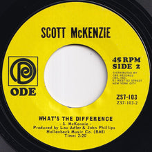 画像をギャラリービューアに読み込む, Scott McKenzie - San Francisco (Be Sure To Wear Flowers In Your Hair) / What&#39;s The Difference (7 inch Record / Used)

