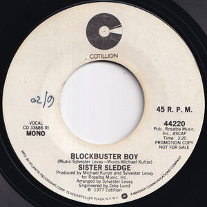 Sister Sledge - Blockbuster Boy (Stereo) / (Mono) (7 inch Record / Used)