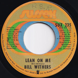 Bill Withers - Lean On Me / Better Off Dead (7 inch Record / Used)