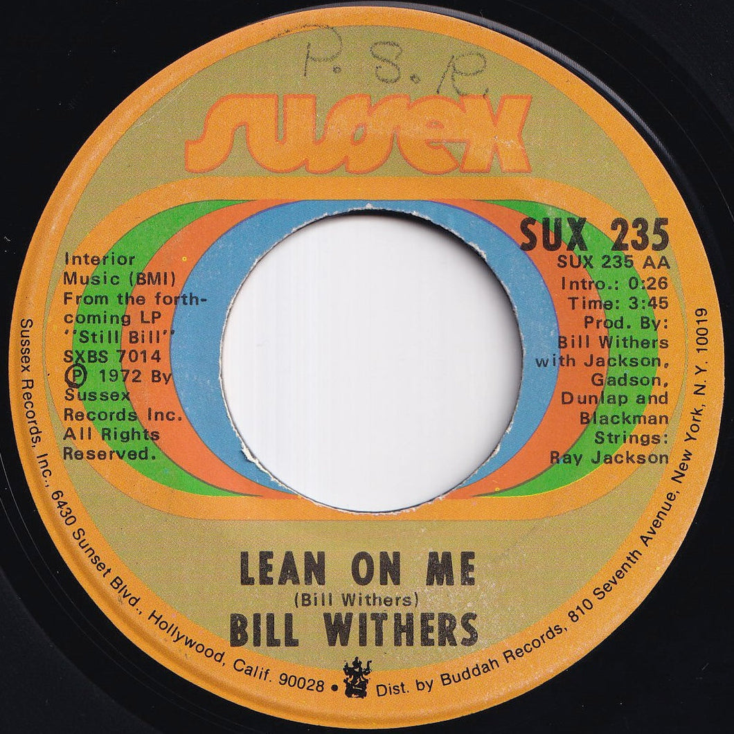 Bill Withers - Lean On Me / Better Off Dead (7 inch Record / Used)