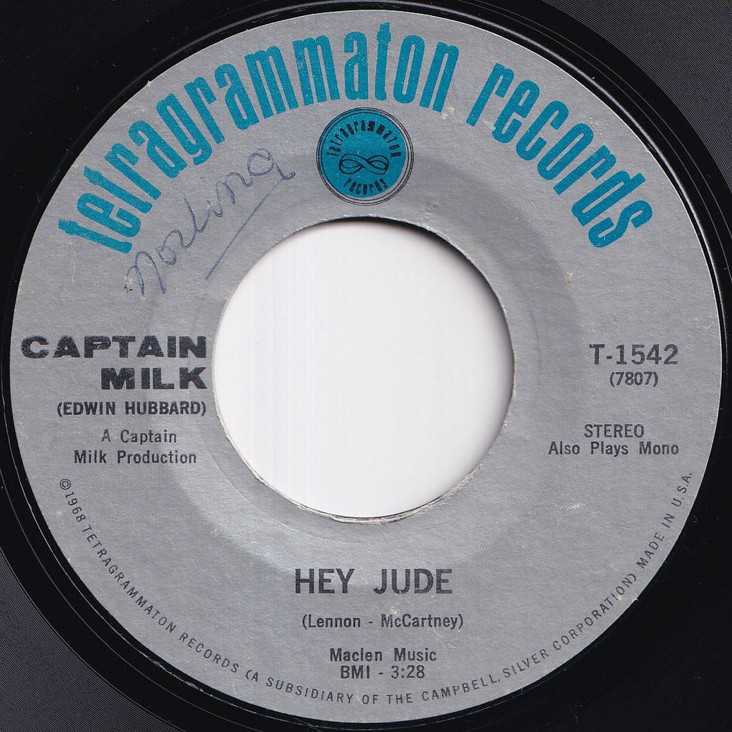 Captain Milk - Hey Jude / The Impossible Dream (7 inch Record / Used)