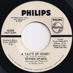 Esther Ofarim - A Taste Of Honey / To The Ends Of The Earth (7 inch Record / Used)