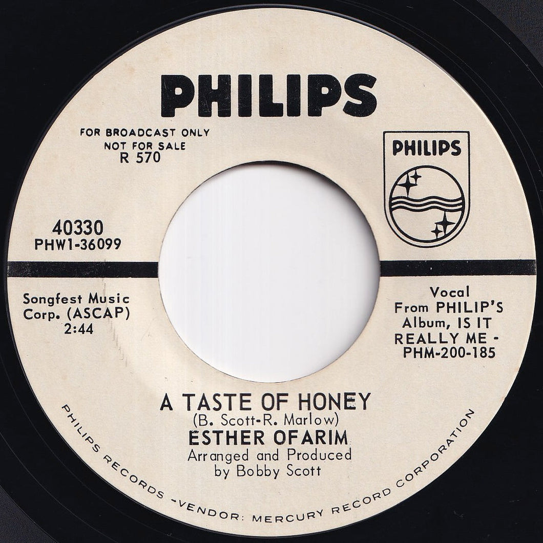 Esther Ofarim - A Taste Of Honey / To The Ends Of The Earth (7 inch Record / Used)
