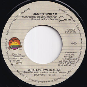 James Ingram - It's Your Night / Whatever We Imagine (7 inch Record / Used)