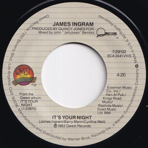 James Ingram - It's Your Night / Whatever We Imagine (7 inch Record / Used)