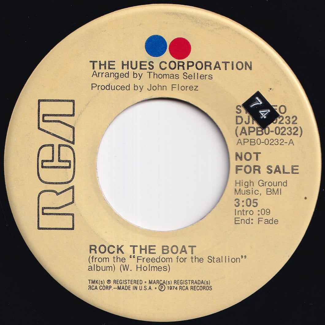 Hues Corporation - Rock The Boat / All Goin' Down Together (7 inch Record / Used)