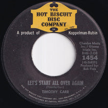 画像をギャラリービューアに読み込む, Timothy Carr - A Stop Along The Way / Lets Start All Over Again (7 inch Record / Used)
