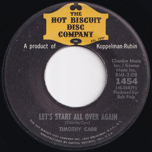 Timothy Carr - A Stop Along The Way / Lets Start All Over Again (7 inch Record / Used)