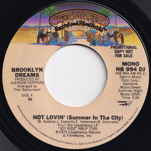 Brooklyn Dreams - Hot Lovin' (Summer In The City) (Stereo) / (Mono) (7 inch Record / Used)