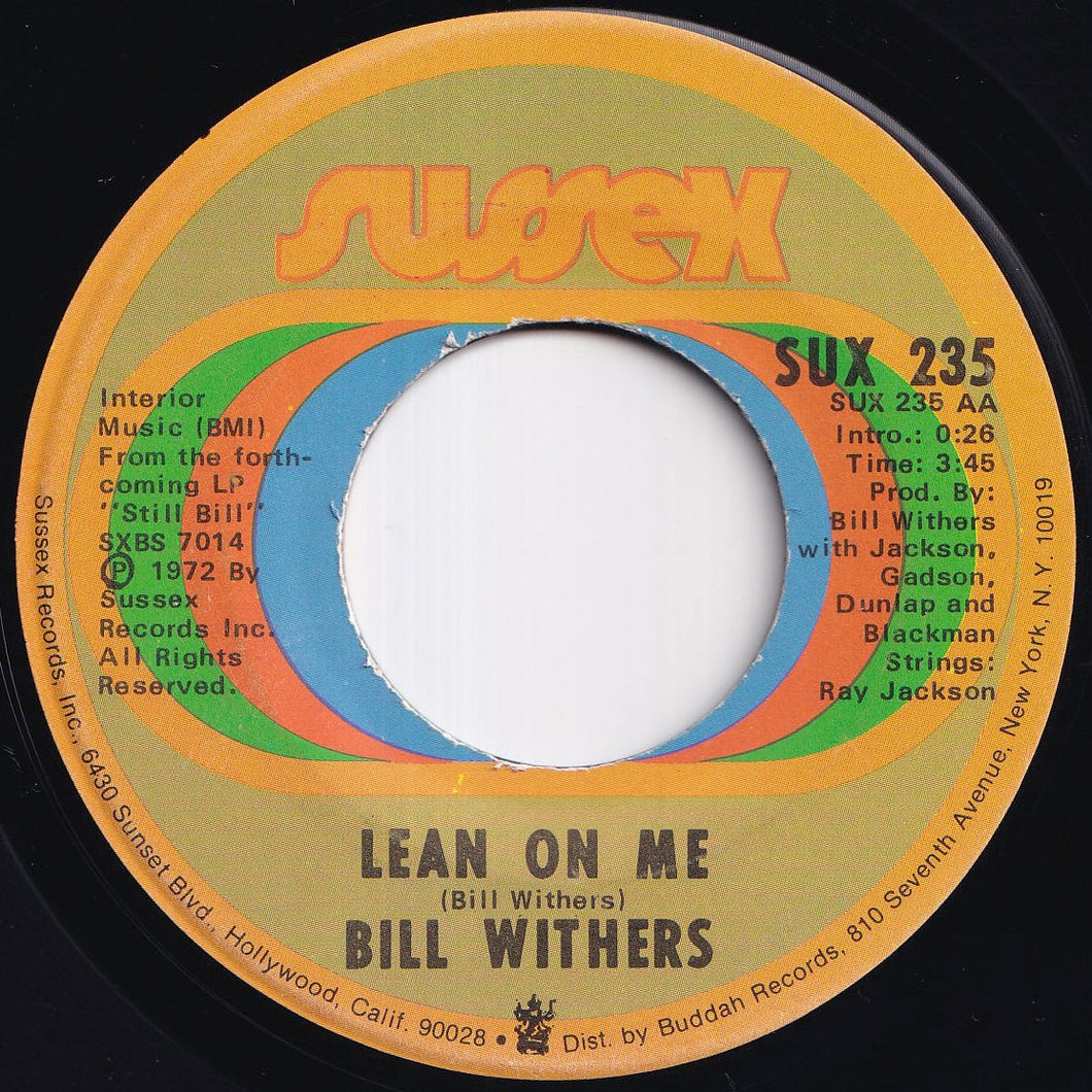 Bill Withers - Lean On Me / Better Off Dead (7 inch Record / Used)