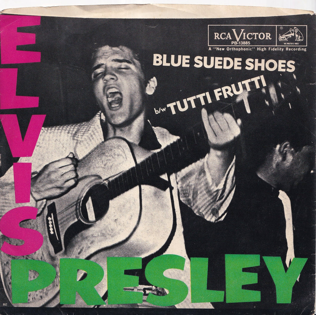 Elvis Presley - Blue Suede Shoes / Tutti Frutti (7 inch Record / Used)