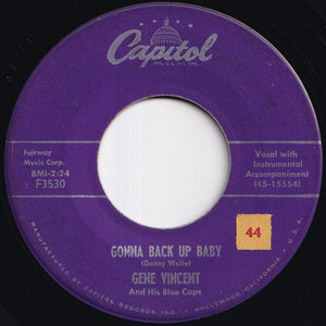 Gene Vincent - Race With The Devil / Gonna Back Up Baby (7 inch Record / Used)