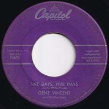 画像をギャラリービューアに読み込む, Gene Vincent - B-I-Bickey-Bi, Bo-Bo-Go / Five Days, Five Days (7 inch Record / Used)
