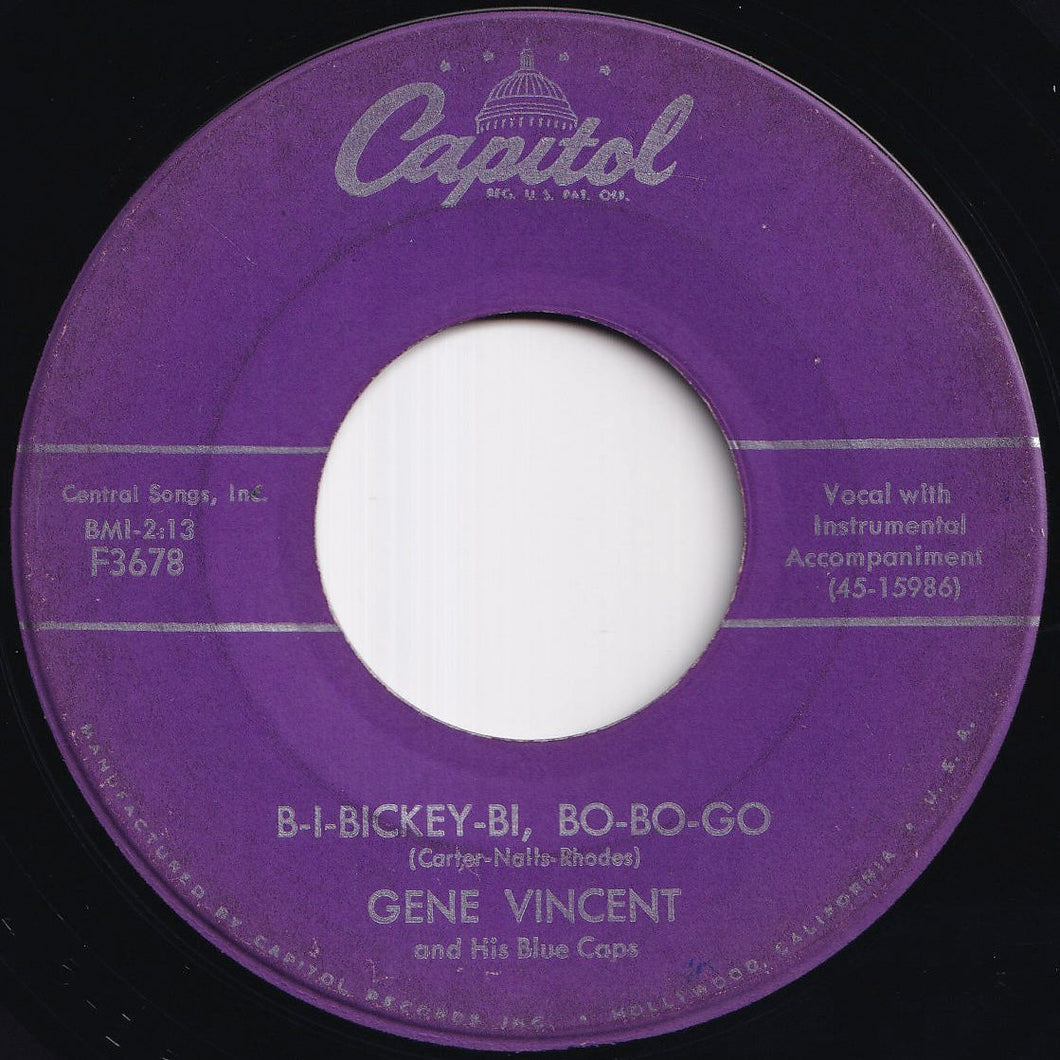 Gene Vincent - B-I-Bickey-Bi, Bo-Bo-Go / Five Days, Five Days (7 inch Record / Used)