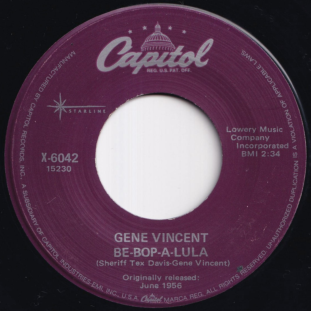 Gene Vincent - Be-Bop-A-Lula / Lotta Lovin' (7 inch Record / Used)