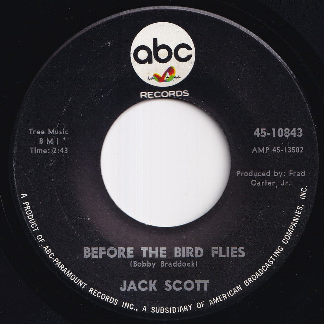 Jack Scott - Before The Bird Flies / Insane (7 inch Record / Used)