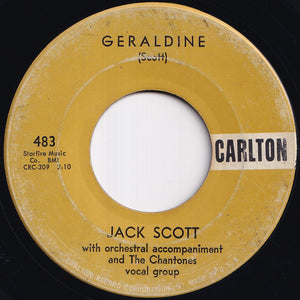 Jack Scott - Geraldine / With Your Love (7 inch Record / Used)