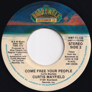 Curtis Mayfield - Toot An'Toot An'Toot / Come Free Your People (7 inch Record / Used)