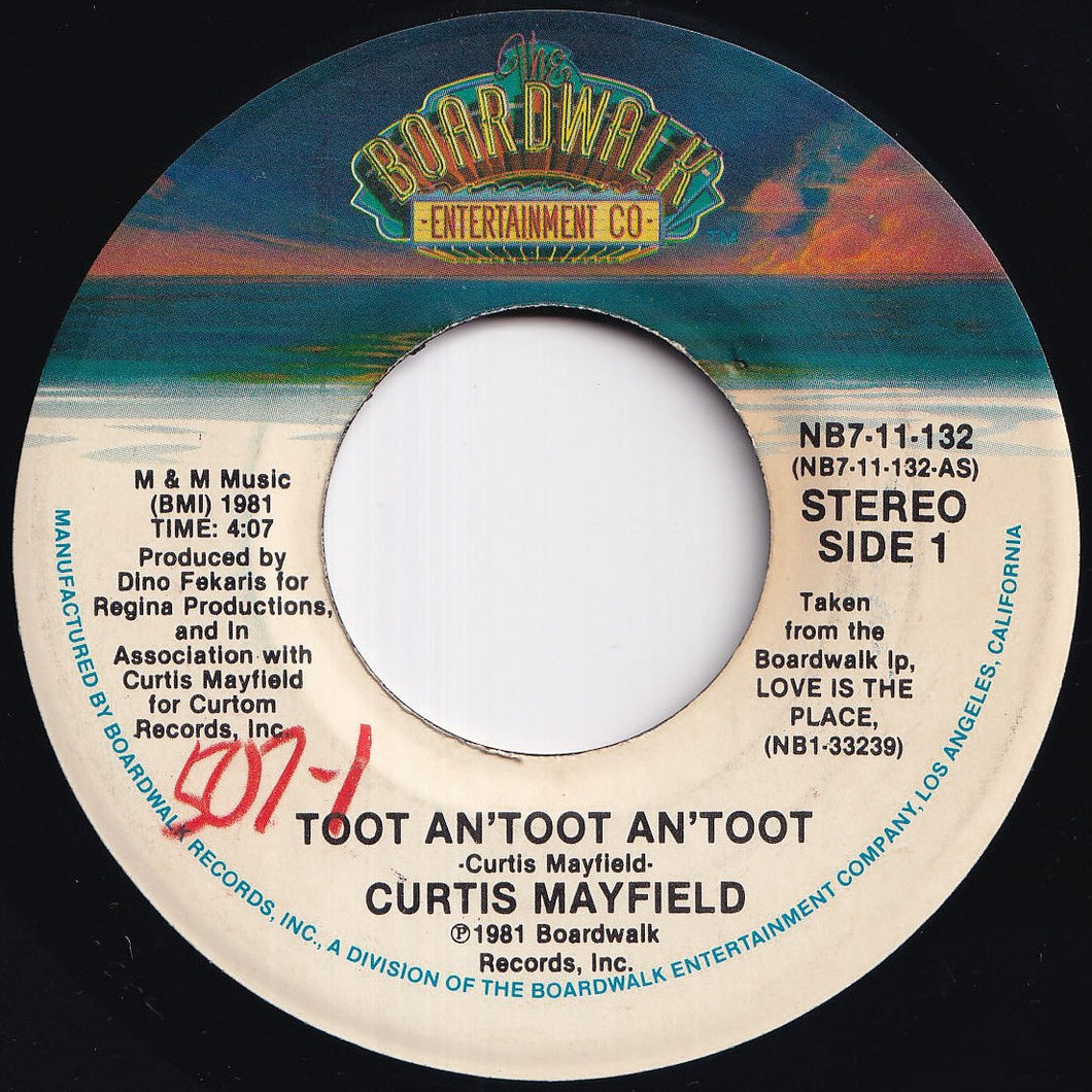 Curtis Mayfield - Toot An'Toot An'Toot / Come Free Your People (7 inch Record / Used)