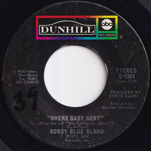Bobby Blue Bland - This Time I'm Gone For Good / Where Baby Went (7 inch Record / Used)