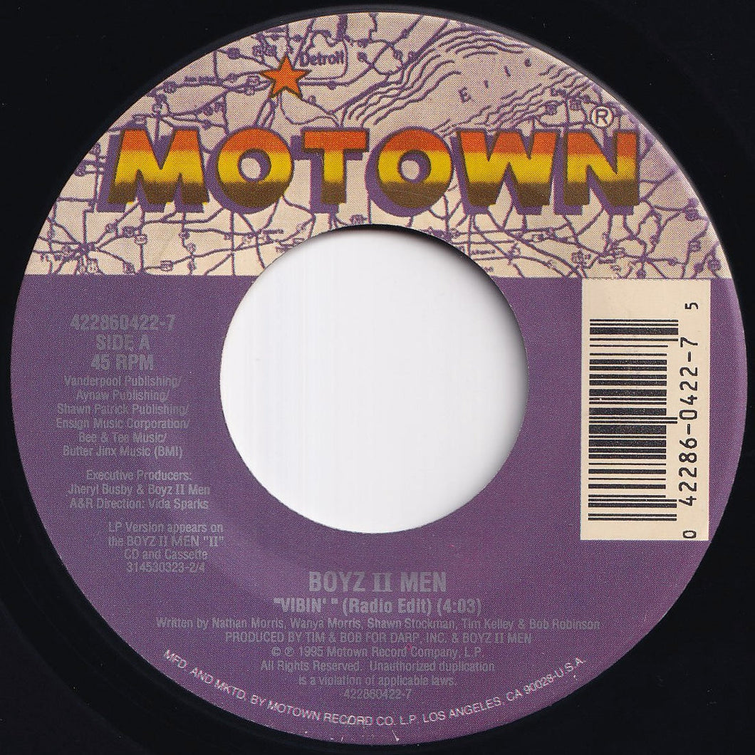Boyz II Men - Vibin' / Water Runs Dry (7 inch Record / Used)
