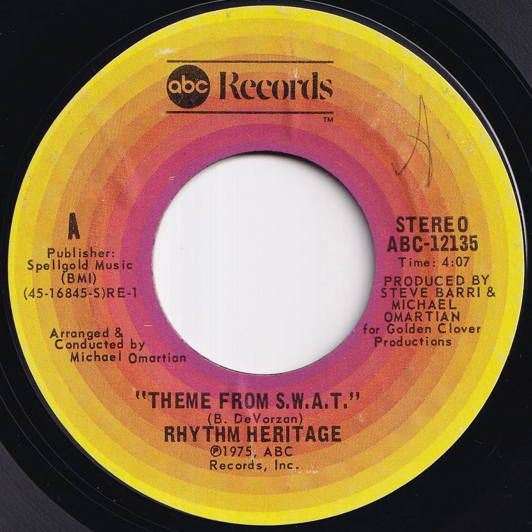 Rhythm Heritage - Theme From S.W.A.T. / I Wouldn't Treat A Dog (The Way You Treated Me) (7 inch Record / Used)